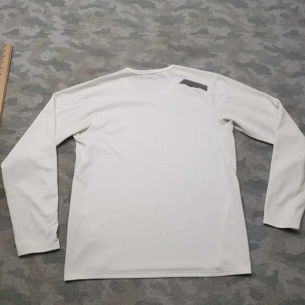 Nike Shirt Mens Small White Pullover Long Sleeve Athletic Fitness Gym